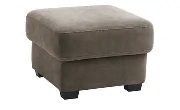 Hocker Lisa de Luxe Mikrofaser Taupe