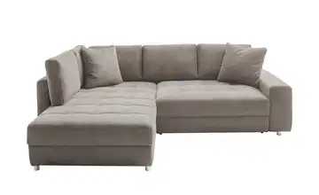 bobb Ecksofa Arissa de Luxe links Webstoff Taupe