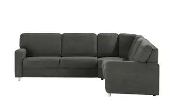 Ecksofa Valencia Anthrazit rechts ohne Armlehne A1