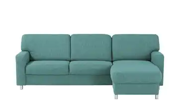Ecksofa Valencia Petrol ohne Armlehne A1 rechts