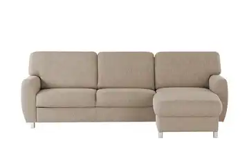Ecksofa Valencia Moccabraun ohne Armlehne A4 rechts