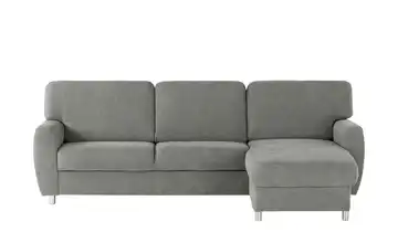 Ecksofa Valencia Hellgrau ohne Armlehne A4 rechts