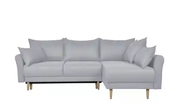 Ecksofa Elise silberfarben rechts