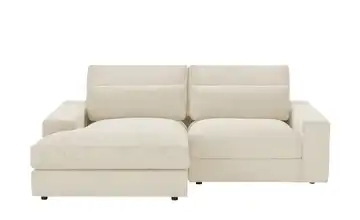 Ecksofa Branna Creme links Cordstoff