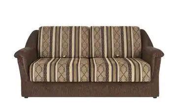Doppelliegesofa Braun/Beige