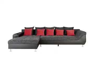 Polsterecke Schwarz/rot