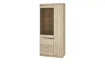 Vitrine Eiche Nachbildung San Remo hell