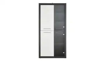 Vitrine Grau/Weiß
