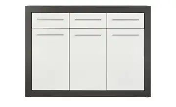 Sideboard Grau/Weiß