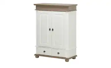 Wäscheschrank Massetto Weiß, Lavagrau