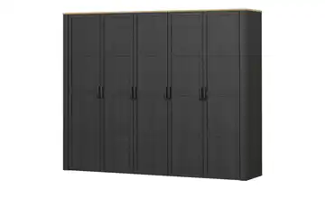 Drehtürenschrank Bohol Schwarz 265 cm