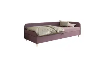 Polsterbett Ilford rechts 90x200 cm Lila/Violett
