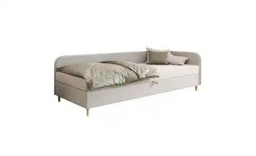 Polsterbett Ilford rechts 90x200 cm Beige