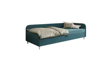 Polsterbett Ilford rechts 90x200 cm Pastelltürkis