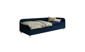 Polsterbett Ilford rechts 100x200 cm Marineblau