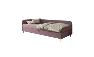 Polsterbett mit Stauraum Ilford links 90x200 cm Lila/Violett