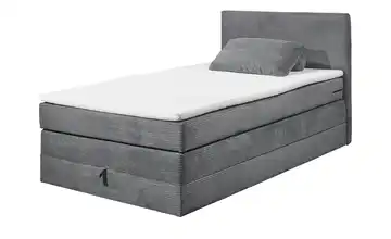 Boxspringbett Lumb Dunkelgrau 140 cm