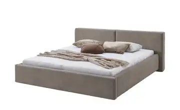 Polsterbett Cube 180 cm Taupe
