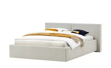 Polsterbett mit Bettkasten Cube 140 cm Beige