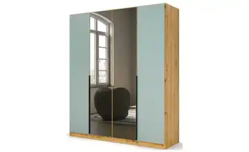 Drehtürenschrank Eiche Artisan (Nachbildung), Salbeigrün 181 cm 4 Stück