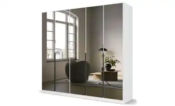 Drehtürenschrank Skyla Weiß 226 cm