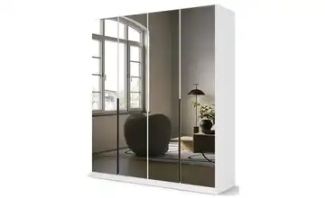 Drehtürenschrank Skyla Weiß 181 cm