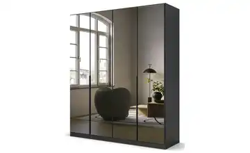 Drehtürenschrank Skyla Grau 181 cm 4 Stück