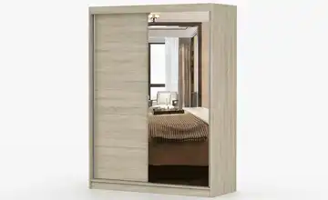 Schwebetürenschrank 2-türig Vista Eiche Sonoma