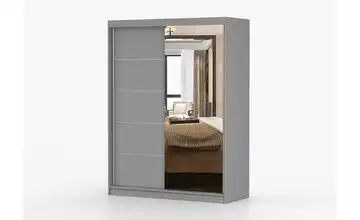 Schwebetürenschrank 2-türig Vista Grau