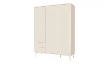  Kleiderschrank 3-türig, Sand, mit Einlegeböden Harllson
