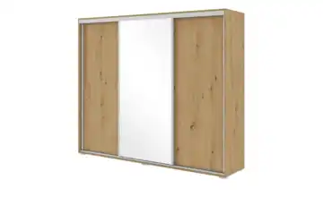 Schwebetürenschrank Aarau A25 Eiche Artisan (Nachbildung) 215 cm 250 cm