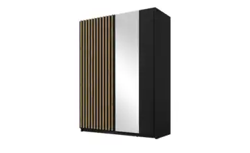 Schwebetürenschrank Dalia Schwarz 150 cm