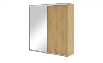 Schwebetürenschrank Aarau A20 100 cm 245 cm Eiche Artisan (Nachbildung)
