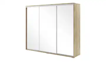 Schwebetürenschrank Aarau A31 Eiche (Nachbildung) 250 cm 245 cm 3 Stück
