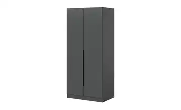 Drehtürenschrank 80 cm Anthrazit