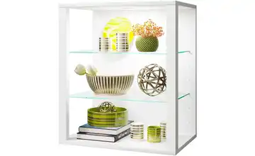 Hängevitrine Weiß