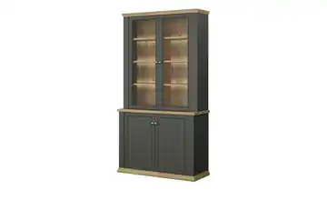 Vitrine Countryside Graphit, Eiche (Nachbildung)