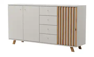 Sideboard Malloa kaschmirfarben, Asteiche (Nachbildung) 160 cm