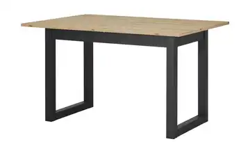 Ausziehbarer Esstisch in verschiedenen Größen Austin Asteiche (Nachbildung), Anthrazit 130(170) cm