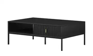 Couchtisch Griffe: Metall Goldfarben, Gestell: Metall Schwarz Schwarz