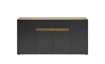 Sideboard Anthrazit, Eiche (Nachbildung) 170 cm