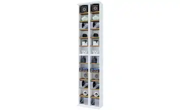 Standregal Weiß, Eiche (Nachbildung)