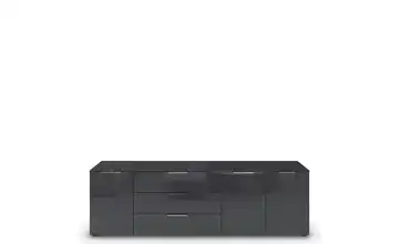 Sideboard verchromt Graphit/Eiche Artisan (Nachbildung)