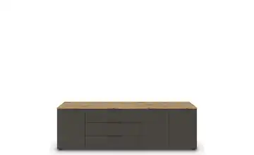 Sideboard Front: Dekor, Oberboden: Dekor Graphit, Eiche Artisan (Nachbildung) Graphit