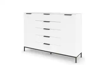 Highboard Weiß Front: Dekor, Oberboden: Dekor 160 cm Graphit