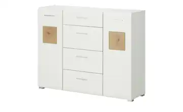 Kommode Fun Plus 140 cm Weiß, matt