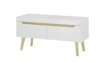 Lowboard Malaren Weiß, Eiche (Nachbildung) 107 cm