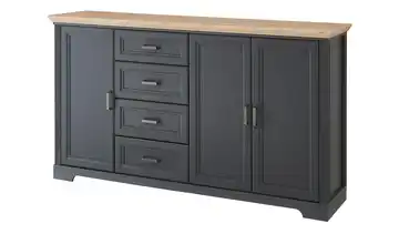 Sideboard Graphit, matt, Asteiche (Nachbildung)