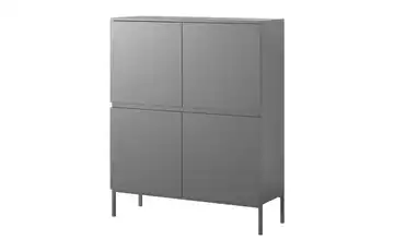 Selsey Highboard Bemmi Schwarz Schwarz