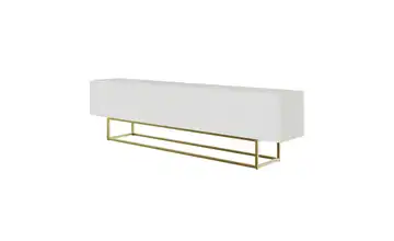 Selsey Lowboard Goldfarben Weiß